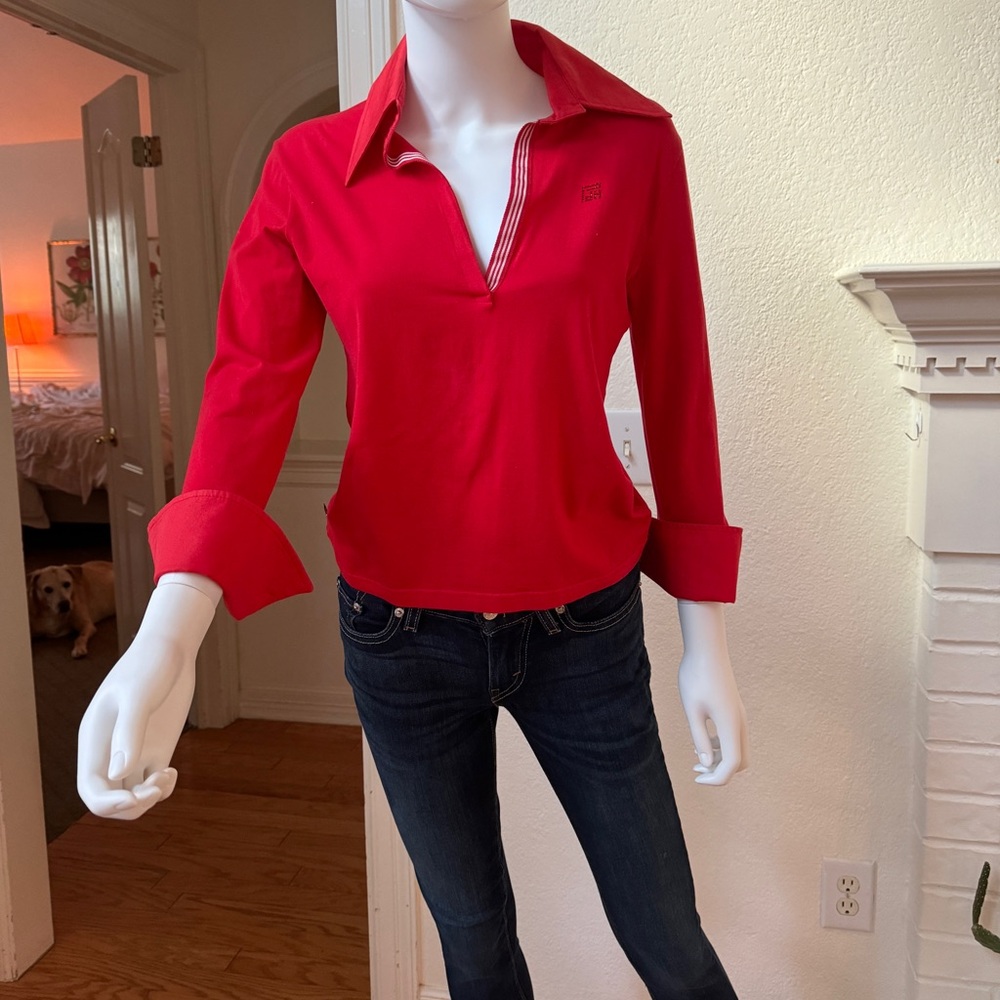 Red Shirt with stretch by Pedro del Hierro